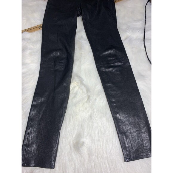 J Brand - Edita Lamb Leather Style L8007 Stretch Waist Leggings Size Small - Picture 9 of 16